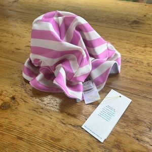 NWT Tea Collection 2- 4 M Reversible Baby Sun Hat Striped Ice Cream Cones UPF 40